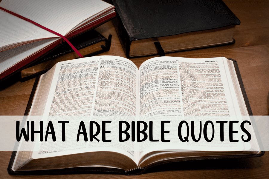 WHAT ARE BIBLE QUOTES